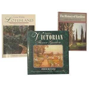 History of Gardens Signed Bundle + 3pc VTG Garden History Lot + Hard/Soft Cover